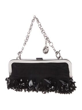 Gucci Embellished Tulle Frame Evening Bag